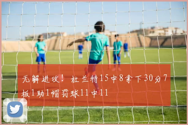 无解进攻！杜兰特15中8拿下30分7板1助1帽罚球11中11
